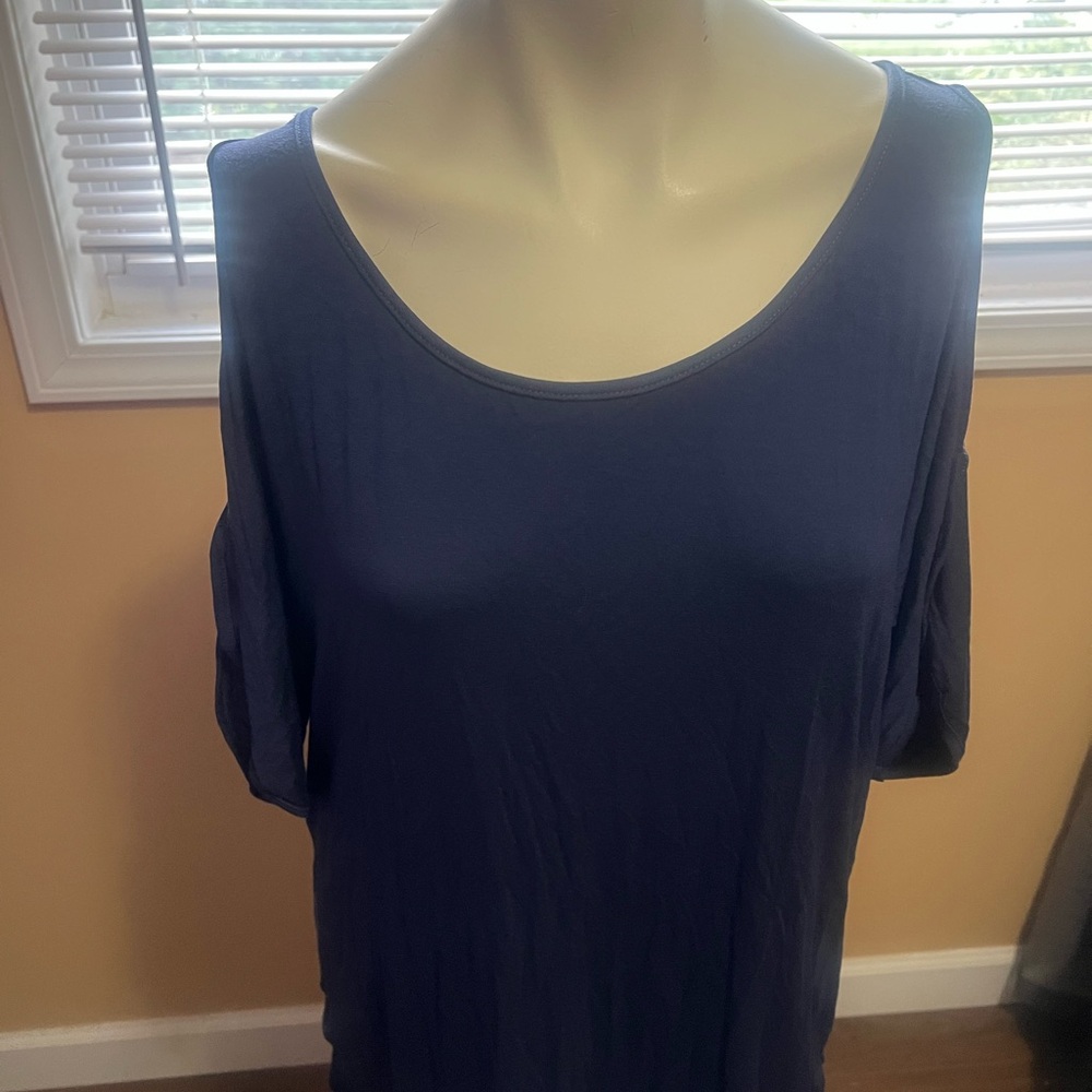 Navy Blue Blouse